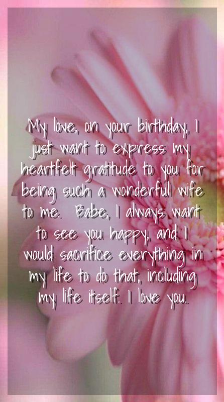 happy birthday for my wife quotes